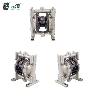 Bomba de diafragma doble de acero inoxidable de la sustancia química ácida micro 3/4" neumático