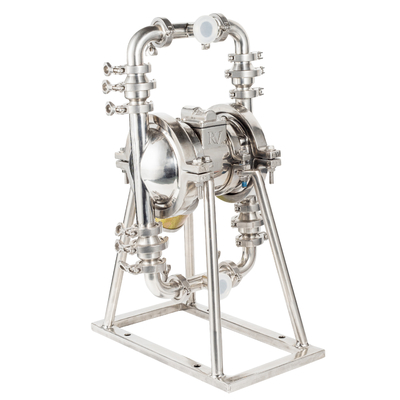 Bombas de doble diafragma de acero inoxidable de 1 pulgada con alta durabilidad.