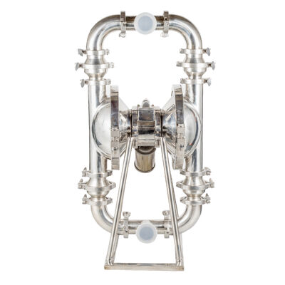 Bomba de doble diafragma AODD de acero inoxidable con presión máxima de 120 psi y caudal máximo de 150 gpm