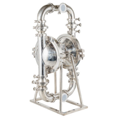 Bomba Sanitaria de Doble Diafragma de Acero Inoxidable SS304 de Grado Alimenticio con Caudal de 350L/M para Transferencia Eficiente de Líquidos
