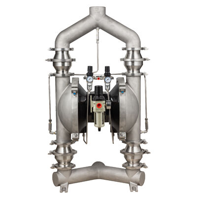 Nuevo diseño de bomba de polvo neumática con diafragma de PTFE y velocidad de flujo de 150 gpm para aplicaciones industriales