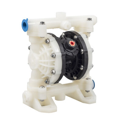 Bomba de diafragma RV de plástico AODD con diafragma de material PP PTFE y presión máxima de 100 psi