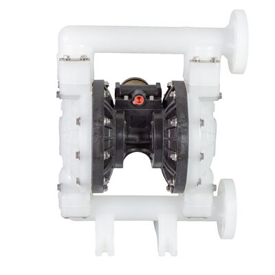 Bomba de diafragma doble neumática con carcasa de polipropileno, baja presión y salida de 1 1/2 pulgadas