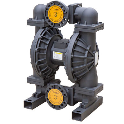 Bomba de diafragma neumática de aluminio de 3 pulgadas con caudal de 1022 L/M para tratamiento de aguas residuales